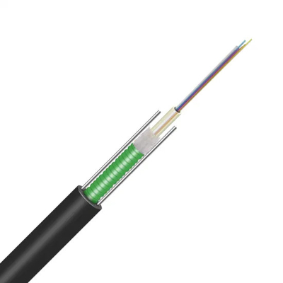 2-24 コア GYXTW 中央管 24m 距離の光ファイバーケーブルと ISO45001 認証