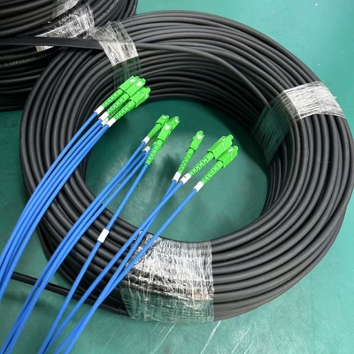 SC/UPC-APCコネクタ付きプリコネクト1芯G657A1 FTTHドロップケーブルパッチコード 50M 100M