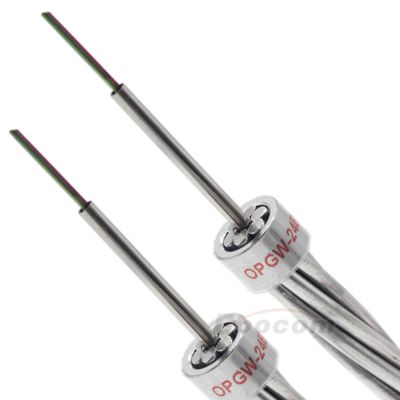 24芯 OPGW 光ファイバーケーブル 中央チューブ構造 送電線用光ファイバー複合架空地線